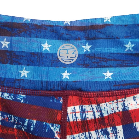 IAB 3‎ Inch Patriotic No Ride Activewear Shorts Size 10 NWOT - Picture 7 of 11